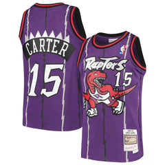 NBA Vince Carter Toronto Raptors Youth 1998/99 Hardwood Classics Swingman Throwback Jersey - Purple