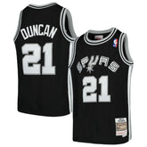 NBA Tim Duncan San Antonio Spurs Youth Swingman Throwback Jersey - Black