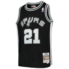 NBA Tim Duncan San Antonio Spurs Youth Swingman Throwback Jersey - Black