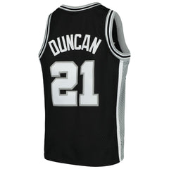 NBA Tim Duncan San Antonio Spurs Youth Swingman Throwback Jersey - Black