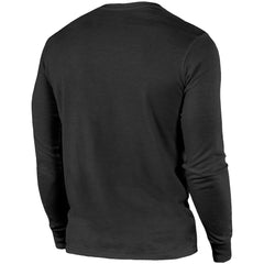 Las Vegas Raiders Majestic Threads Lockup Tri-Blend Long Sleeve T-Shirt Black