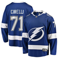 NHL Anthony Cirelli Tampa Bay Lightning Fanatics Home Breakaway Player Jersey - Blue