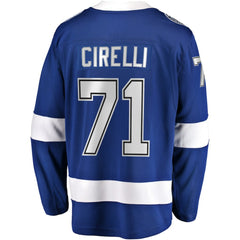 NHL Anthony Cirelli Tampa Bay Lightning Fanatics Home Breakaway Player Jersey - Blue
