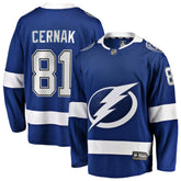 NHL Erik Cernak Tampa Bay Lightning Fanatics Home Breakaway Player Jersey - Blue