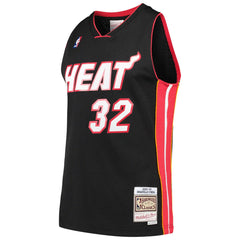 Shaquille O'Neal Miami Heat Hardwood Classics Swingman Jersey Black