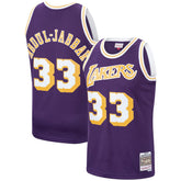 Kareem Abdul-Jabbar Los Angeles Lakers Hardwood Classics Swingman Jersey Purple