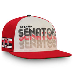 NHL Ottawa Senators Fanatics True Classic Snapback Hat - Cream/Red