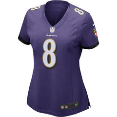 NFL Lamar Jackson Baltimore Ravens Women's Game Player Jersey - Purple