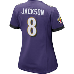 NFL Lamar Jackson Baltimore Ravens Women's Game Player Jersey - Purple