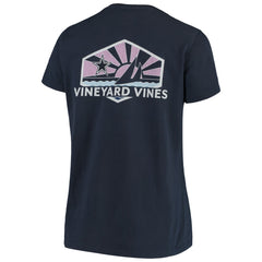 Dallas Cowboys Vineyard Vines Women's Sunset Sail T-Shirt Navy