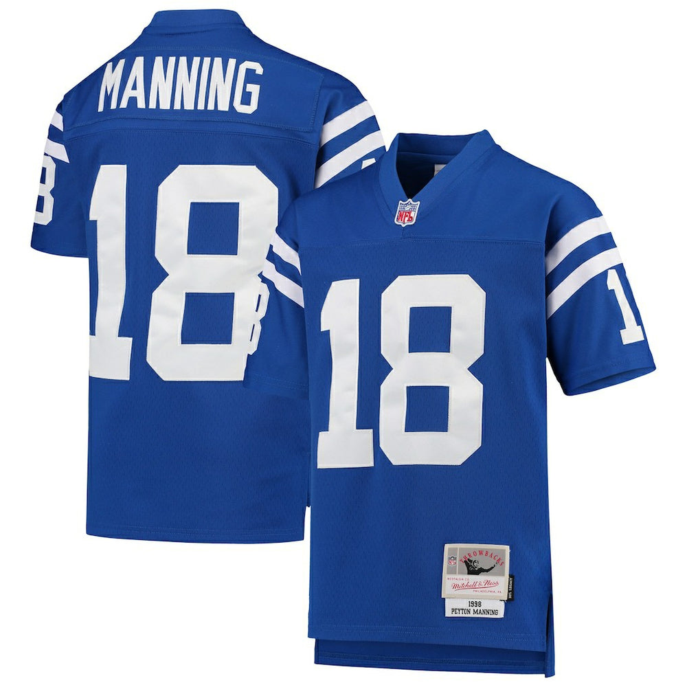 NFL Peyton Manning Indianapolis Colts Youth 1998 Legacy Retired Player Jersey - Royal on sale