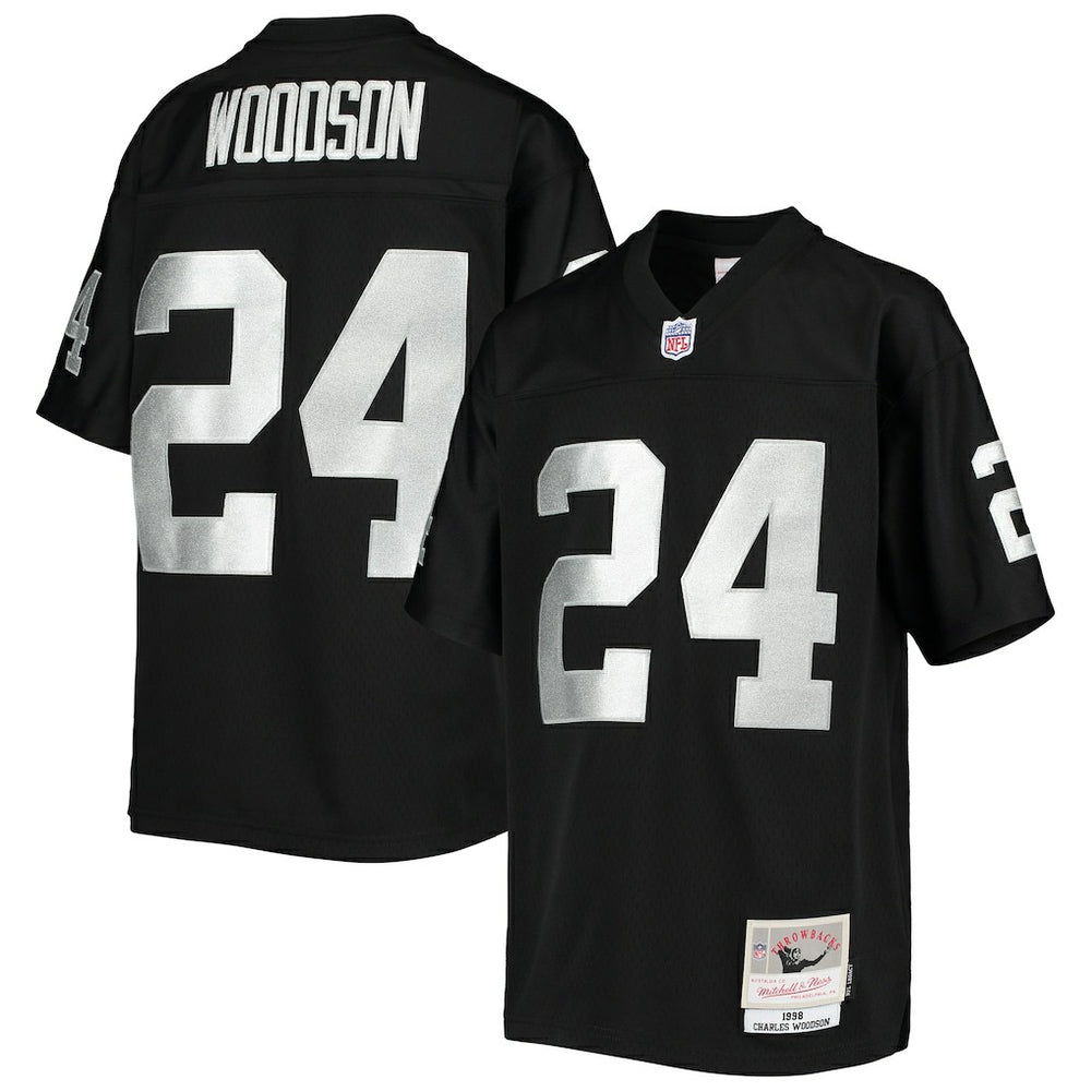 NFL Charles Woodson Las Vegas Raiders Youth 1998 Legacy Retired Player Jersey - Black online