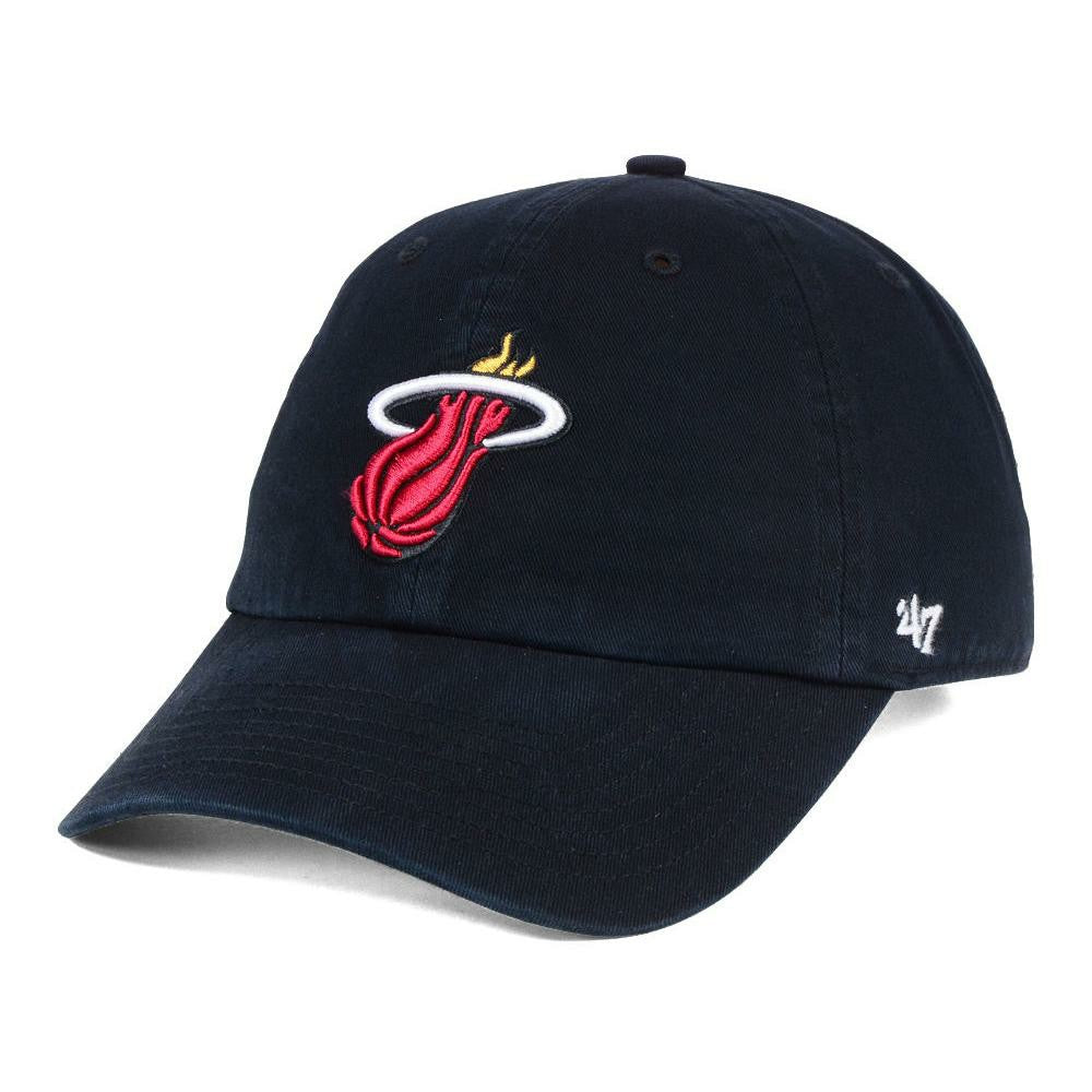 Miami Heat '47 Core Logo Clean Up Adjustable Hat Black