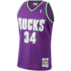 NBA Ray Allen Milwaukee Bucks 2000/01 Hardwood Classics Swingman Jersey - Purple