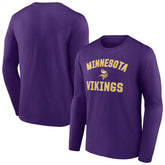 Minnesota Vikings Victory Arch Long Sleeve T-Shirt Purple