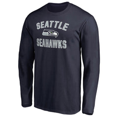Seattle Seahawks Victory Arch Long Sleeve T-Shirt College Navy