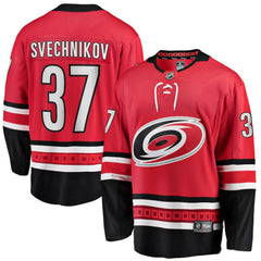 NHL Andrei Svechnikov Carolina Hurricanes Fanatics Alternate Breakaway Player Jersey - Red