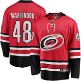 NHL Jordan Martinook Carolina Hurricanes Fanatics Alternate Breakaway Player Jersey - Red