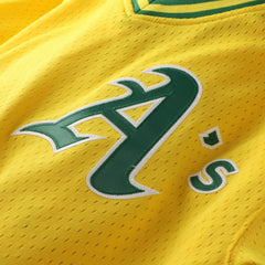 MLB Mark McGwire Athletics Mitchell & Ness Authentic Batting Practice Jersey - Gold