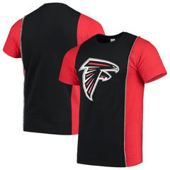 Atlanta Falcons Refried Apparel Sustainable Upcycled Split T-Shirt Black/Red