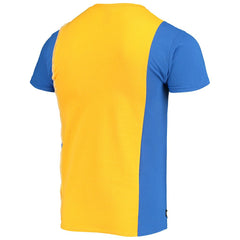 Los Angeles Rams Refried Apparel Sustainable Upcycled Split T-Shirt Gold/Royal