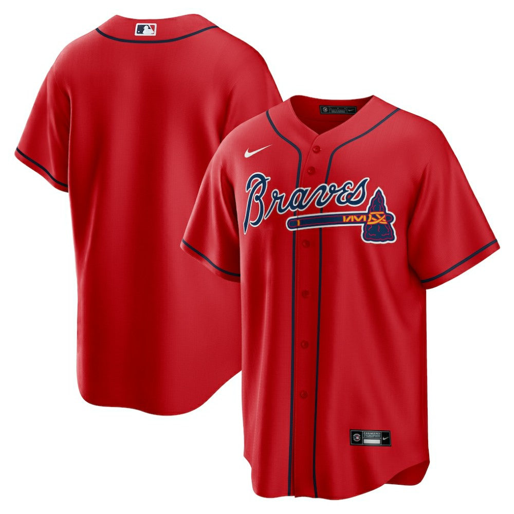MLB Atlanta Braves Nike Alternate Replica Team Jersey - Red