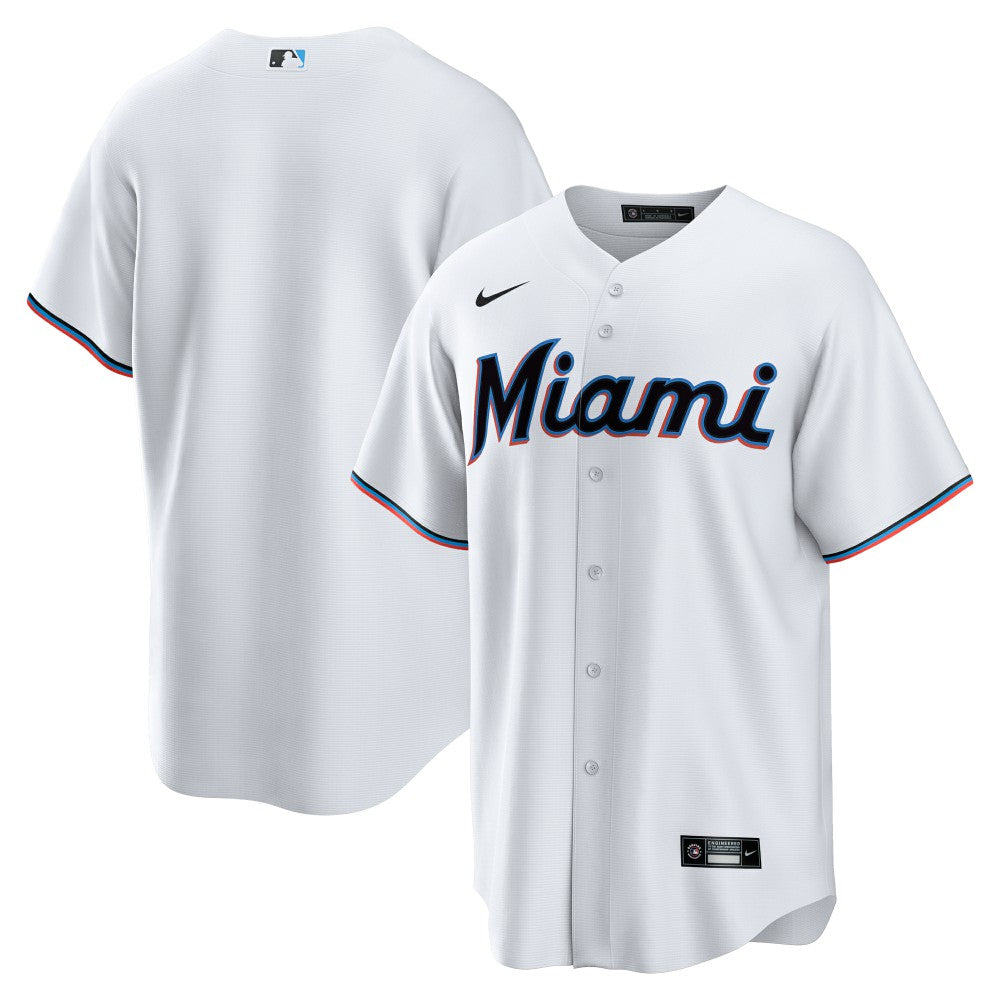 MLB Miami Marlins Nike Home Replica Team Jersey - White