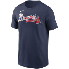 Ozzie Albies Atlanta Braves Nike Fuse Name & Number T-Shirt - Navy T-shirts