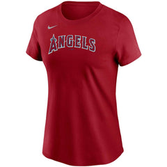 Mike Trout Los Angeles Angels Nike Women's Name & Number T-Shirt - Red T-shirts