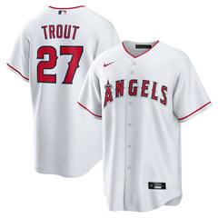 MLB Mike Trout Los Angeles Angels Nike Home Replica Player Name Jersey - White