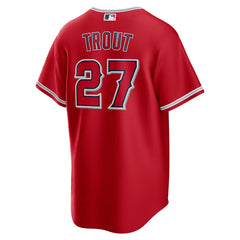 MLB Mike Trout Los Angeles Angels Nike Alternate Replica Player Name Jersey - Red
