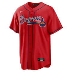 MLB Ozzie Albies Atlanta Braves Nike Alternate 2 Replica Jersey - Red
