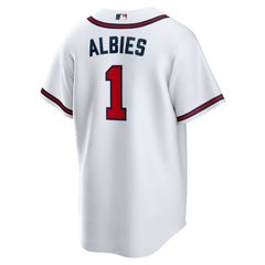 MLB Ozzie Albies Atlanta Braves Nike Home Replica Player Name Jersey - White