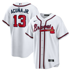 MLB Ronald Acuna Jr. Atlanta Braves Nike Home Replica Player Name Jersey - White