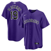 MLB Charlie Blackmon Colorado Rockies Nike Alternate Replica Player Name Jersey - Purple