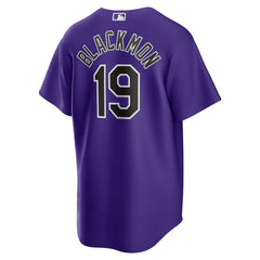 MLB Charlie Blackmon Colorado Rockies Nike Alternate Replica Player Name Jersey - Purple