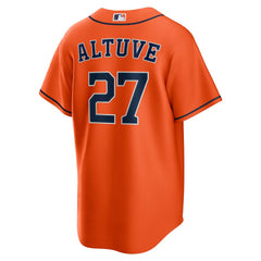 MLB Jose Altuve Houston Astros Nike Alternate Replica Player Name Jersey - Orange
