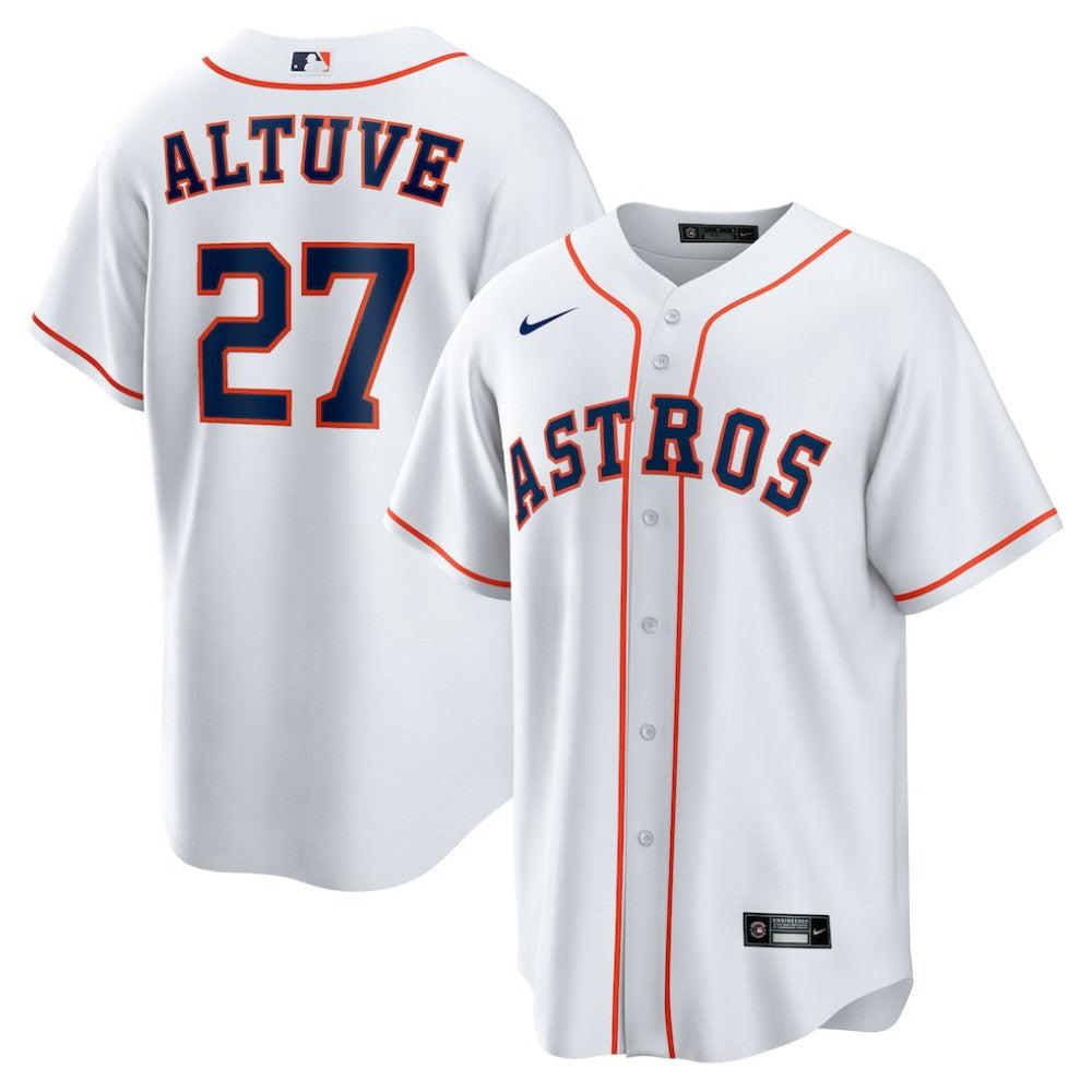 MLB Jose Altuve Houston Astros Nike Home Replica Player Name Jersey - White