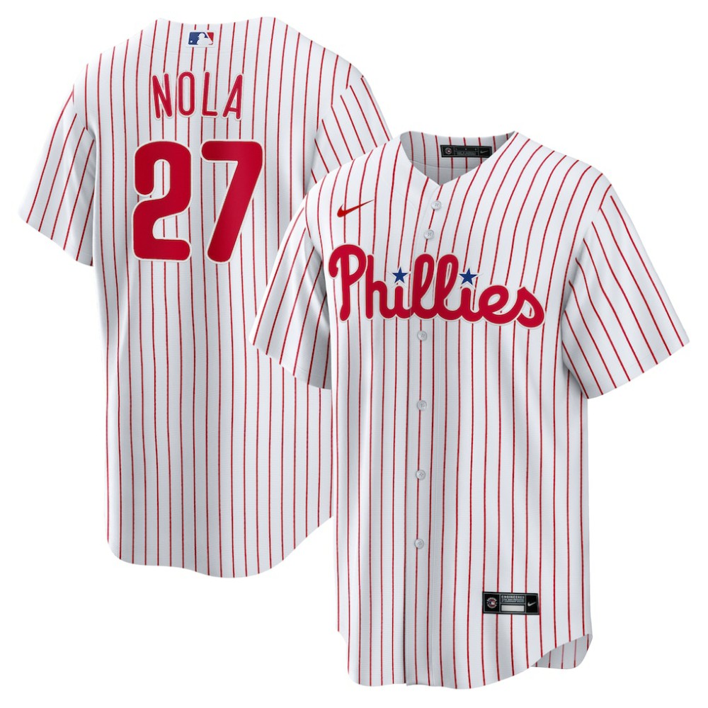MLB Aaron Nola Philadelphia Phillies Nike Home Replica Player Name Jersey - White