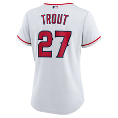 MLB Mike Trout Los Angeles Angels Nike Women's Home Replica Player Jersey - White