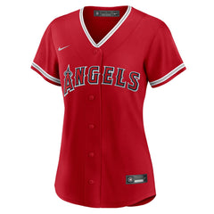 MLB Mike Trout Los Angeles Angels Nike Women's Alternate Replica Player Jersey - Red