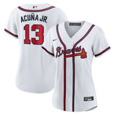 MLB Ronald Acuna Jr. Atlanta Braves Nike Women's Home Replica Player Jersey - White