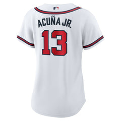 MLB Ronald Acuna Jr. Atlanta Braves Nike Women's Home Replica Player Jersey - White