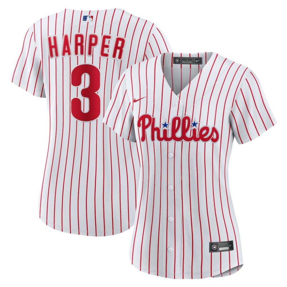 MLB Bryce Harper Philadelphia Phillies Nike Women's Home Replica Player Jersey - White