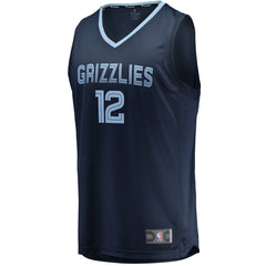 NBA Ja Morant Memphis Grizzlies Replica Fast Break Jersey Navy - Icon Edition