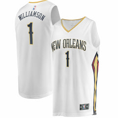 NBA Zion Williamson New Orleans Pelicans Replica Fast Break Jersey White - Association Edition