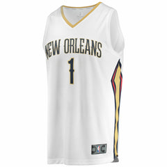 NBA Zion Williamson New Orleans Pelicans Replica Fast Break Jersey White - Association Edition