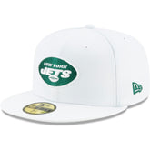 New York Jets New Era Omaha 59FIFTY Fitted Hat White