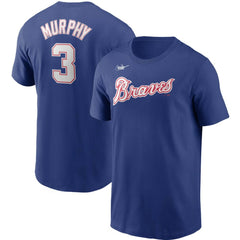 Dale Murphy Atlanta Braves Nike Cooperstown Collection Name & Number T-Shirt - Royal T-shirts