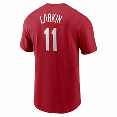 Barry Larkin Cincinnati Reds Nike Cooperstown Collection Name & Number T-Shirt - Red T-shirts